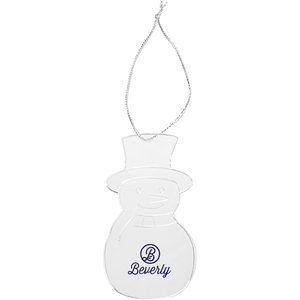 Acrylic Style Snowman Ornament