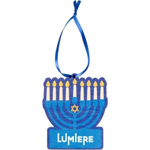 Wooden Menorah Ornament