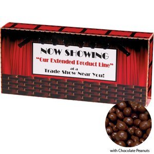 Chocolate Peanuts Custom Movie Theater Candy Box, 3.7 oz.