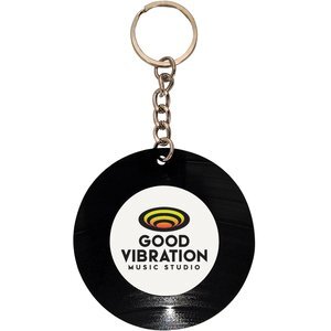 Recycled Vinyl Record Key Chain