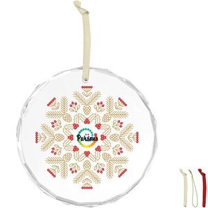 Faceted Glass Holiday Ornament