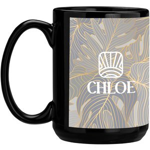 SimpliColor Black Ceramic Mug, 15oz.