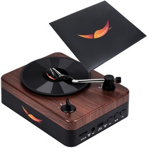 Turntable Wireless Speaker w/ Custom Record Envelope