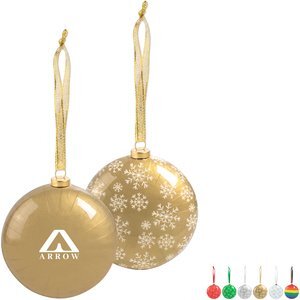 Shatterproof Holiday Ornament with Ribbon