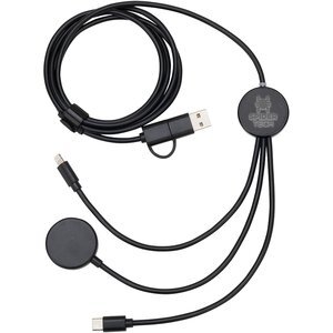 Infinity 5-in-1 48" Charging Cable w/ Watch Charger & Light-Up Logo