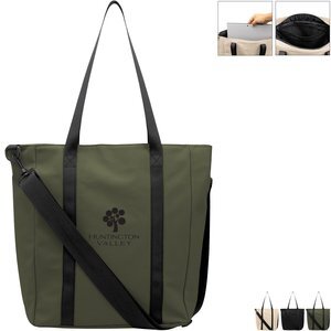 Hudson rPET Leatherette Tote Bag