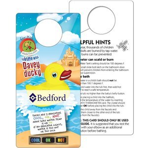 Tub Tester Duck Bath Hanger w/ Temperature Strip