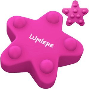 Pink Star Double-Sided Push Pop Toy