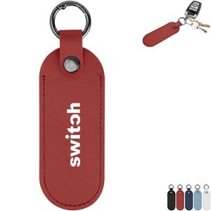 Bates Leatherette Key Tag w/ Carabiner