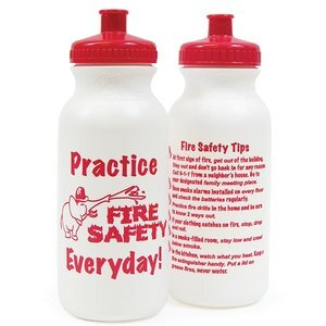 Fire Safety Bike Bottle, 20oz., Stock