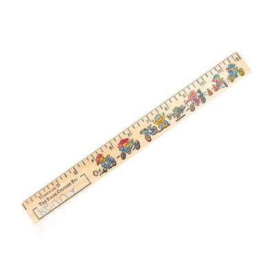 color me natural finish ruler 12 bicycling theme promotions now