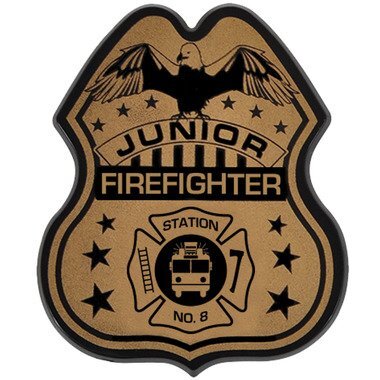 Junior Firefighter Badge, Direct Print | Foremost Promotions