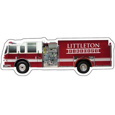 Fire Truck Full Color Magnet | Foremost Promotions