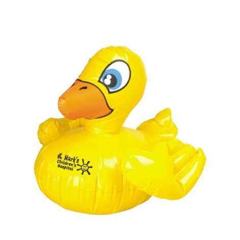 inflatable rubber duck with santa hat