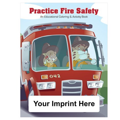 practice fire safety coloring  activity book  foremost