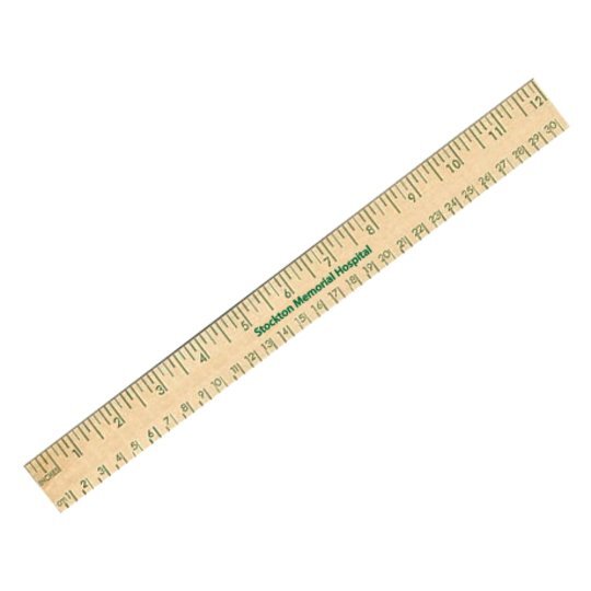 natural finish flat wood ruler 12 promotions now