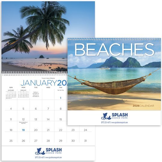 Beaches Wall Calendar Promotions Now