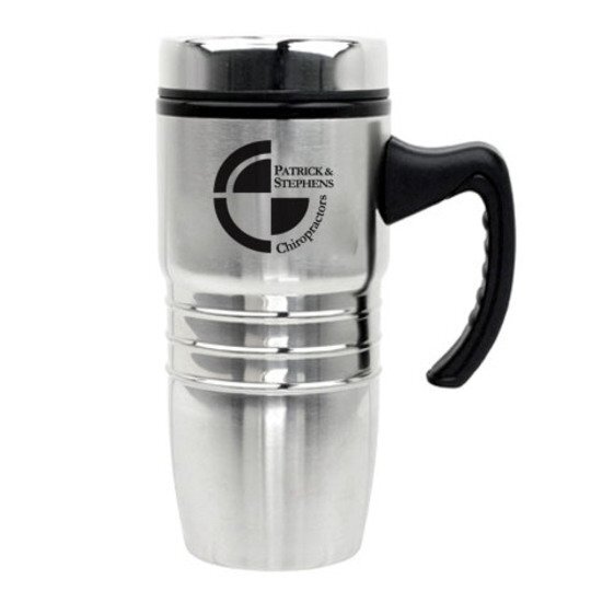 Stainless Polished Rings Tumbler, 18oz. Health Promotions Now