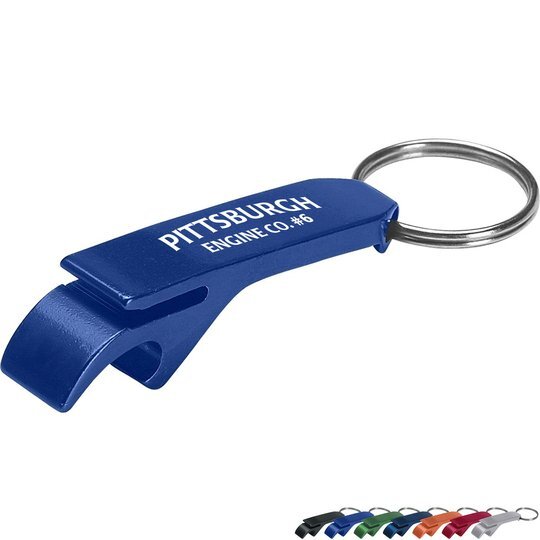 Aluminum Bottle & Can Opener Key Ring Foremost Promotions