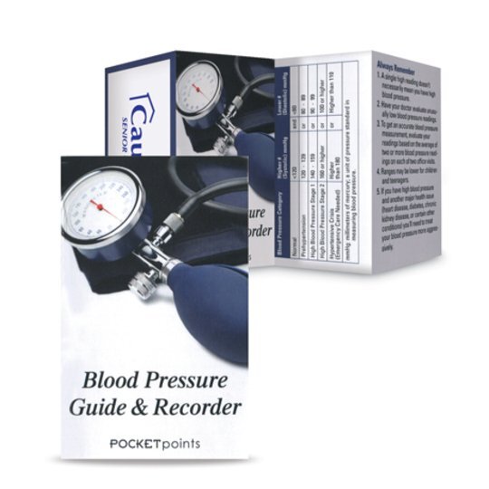 Blood Pressure Guide & Record Keeper Pocket Point Health Promotions Now