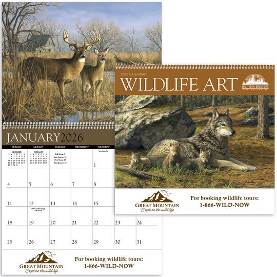 Hautman Brothers Wildlife Art Calendar Foremost Promotions