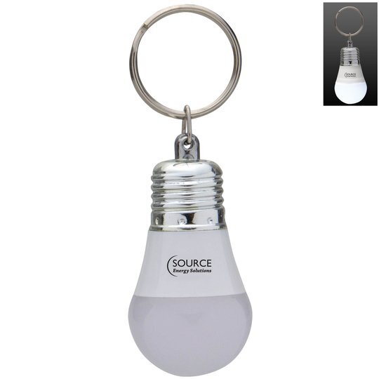 Light Up LED Bulb Keychain Promotions Now