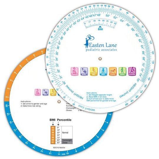 Pediatric bmi calculator wheel foremost promotions