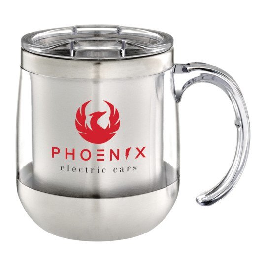 Brew Double Wall Insulated Desk Mug, 14oz. Foremost Promotions