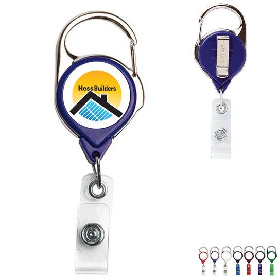 Carabiner Retractable Badge Reel, Slide Clip | Promotions Now