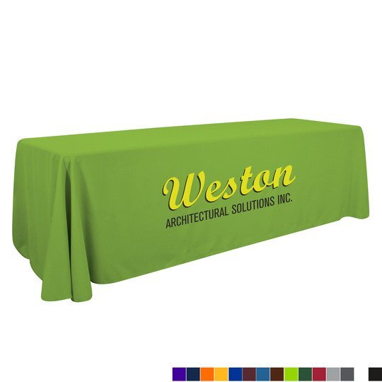 Economy Table Throw, 8' - Full Color Front | Promotions Now