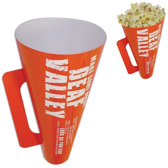 Round Paper Megaphone w/ Handle, 12" Promotions Now