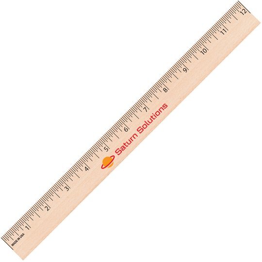 natural wood 12 ruler full color imprint promotions now