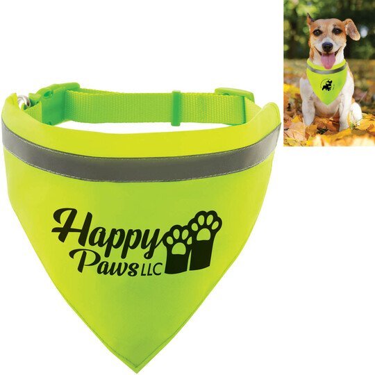 Reflective Pet Bandana Health Promotions Now
