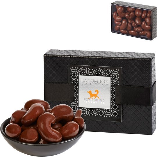Elite Treats Milk Chocolate Sea Salt Cashews w/ Buckle Wrap