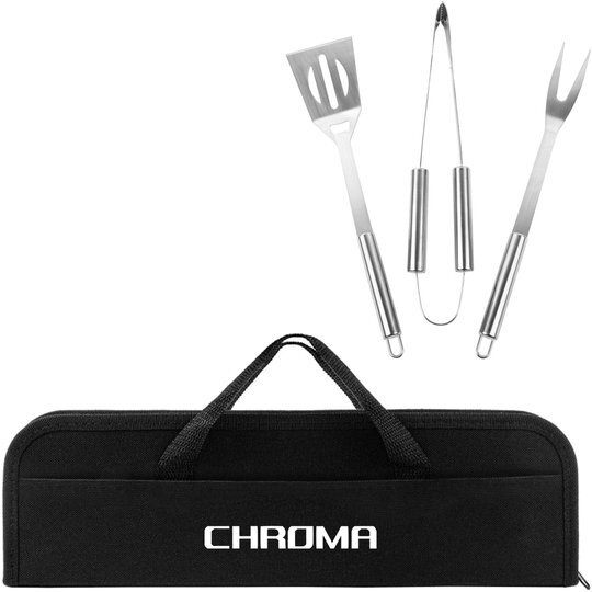 Stainless Steel 3Piece BBQ Grill Set Promotions Now