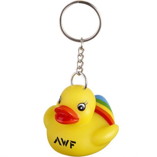 Rainbow Pride Rubber Duck Key Chain | Promotions Now