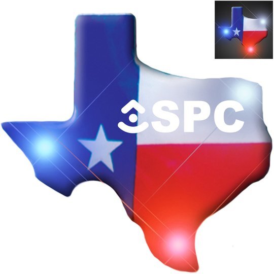 Texas Patriotic Flashing LED Lapel Pin | Promotions Now