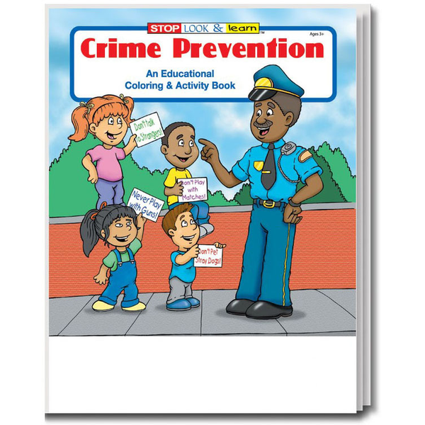 Crime Prevention Coloring Book, Stock