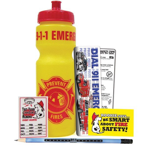 Fire Prevention 28oz. Sport Bottle Kit, Stock