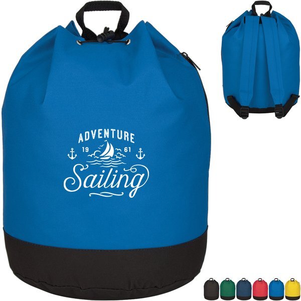Drawstring Padded Strap Polyester Backpack