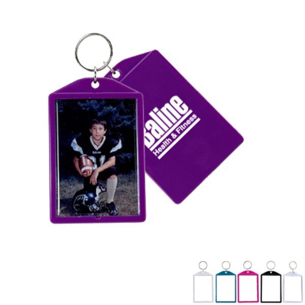 Cool Color Snap-In Photo Keytag