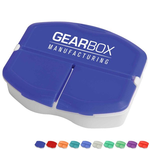 Tri-Minder Pocket Pill Box, Three Compartment