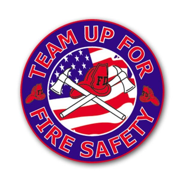 Team Up For Fire Safety Sticker Roll, Stock