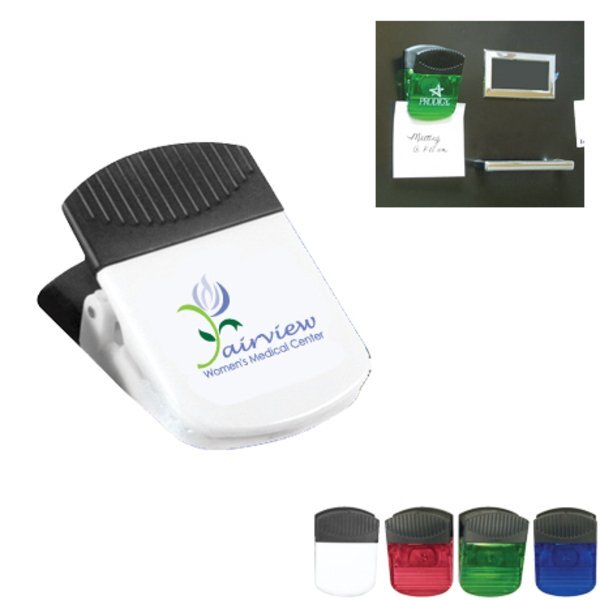 Magnetic Mega Memo and Chip Clip with Full Color Imprint