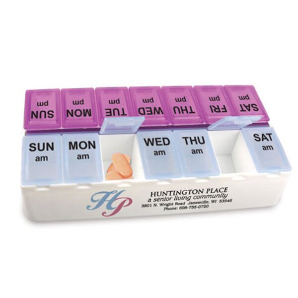 Daily Reminder 7-Day Medicine Tray, 7-1/4"