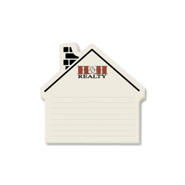 Post-it® Custom Printed Die-Cut Notes - House Left Shape