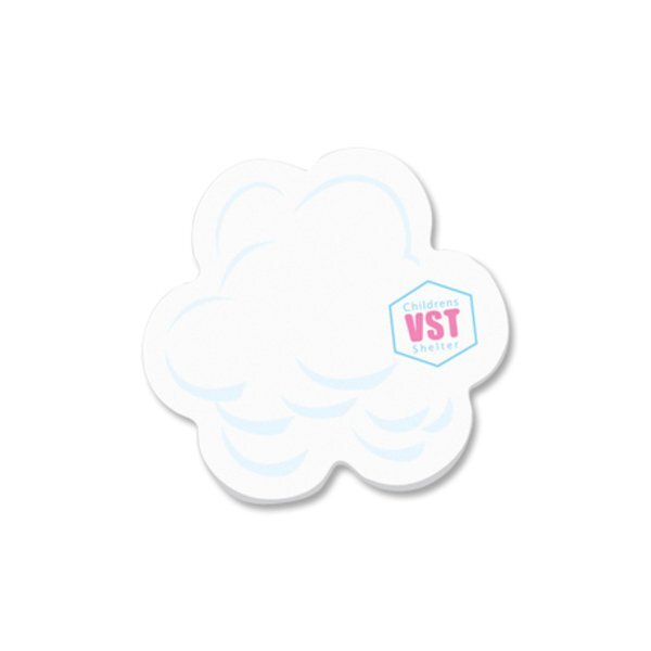 Post-it® Custom Printed Die-Cut Notes - Cloud Shape