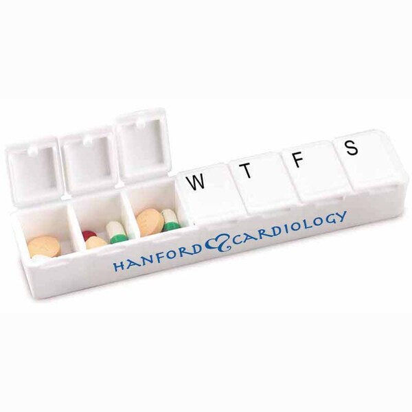 Carry Along All-Week Strip Pill Box, 5-3-4"