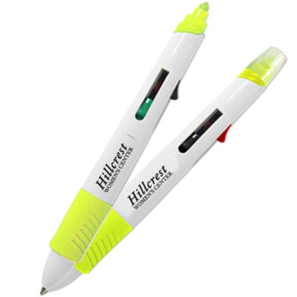 Five in One Highlighter/4 Color Pen Combo