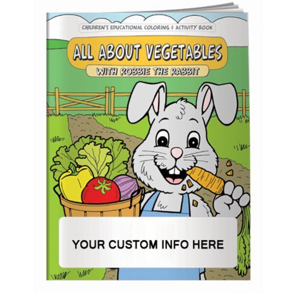 All About Vegetables w/ Robbie the Rabbit Coloring & Activity Book